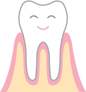歯周病でない健康な歯ぐき