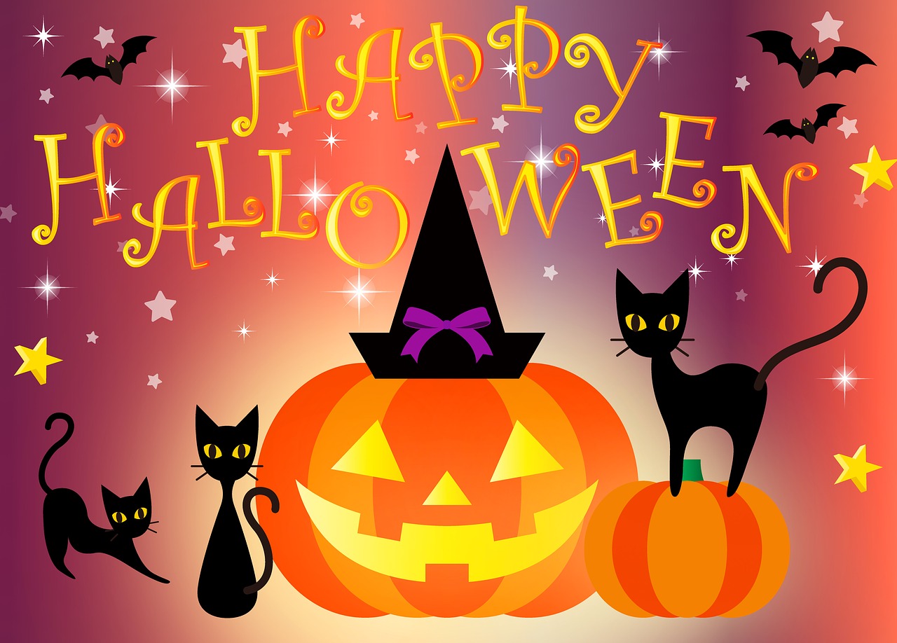 ハロウィンで正しくおやつを取りましょう。